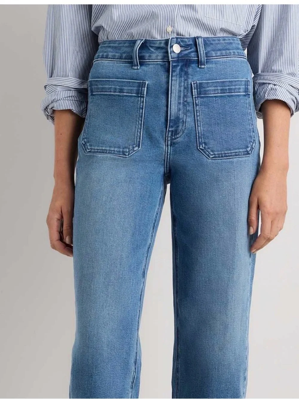 Talbots  Cropped Wide-Leg Jeans - Picture 3 of 8